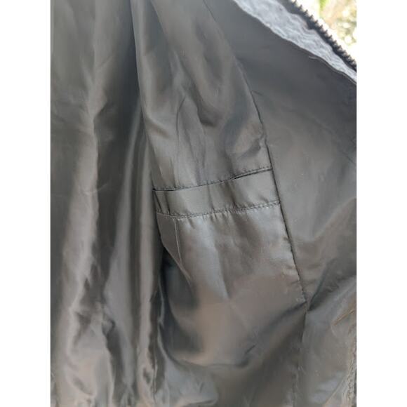 FASHION NOVA MEN- black men's zip-up jacket sz Medium Bomber jacket - Picture 7 of 8